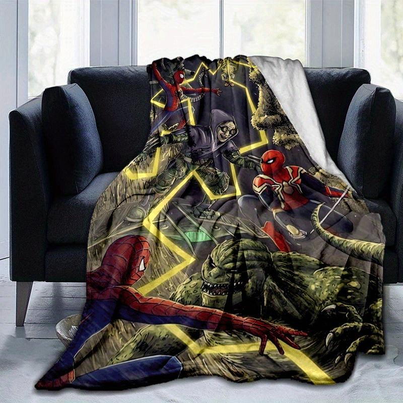 

1pc Spier-Man Printing Blanket - Soft, All-Season Throw for Living Room, Beroom,Personalize Gift with Aorable Cartoon esign 80cmx120cm(31inx47in)