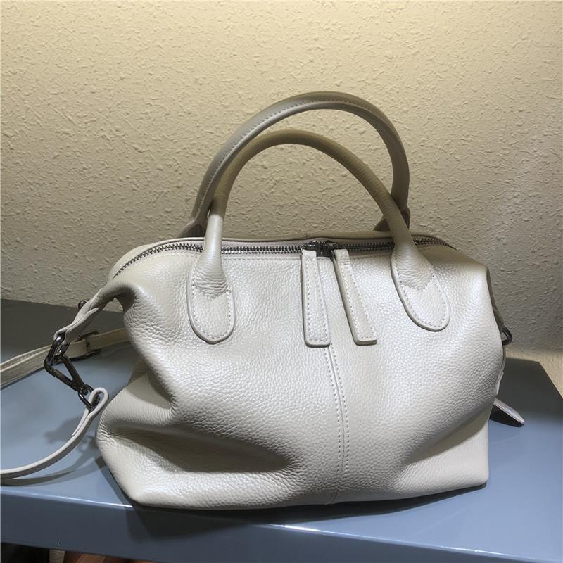 Designer Handbag Luxury Genuine Leather Shoulder Bags for Women Casual Totes Solid Large Daily Shoulder Crossbody Bag Female Mochila