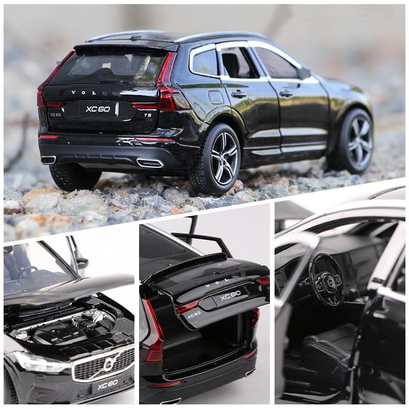 1:32 VOLVOs XC60 XC90 Alloy Car Model Diecast & Toy Vehicles Metal Car Model Sound and Light Simulation Collection Kids Toy Gift