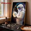 DIY Diamant Malerei Perlenmalerei Set für Erwachsene, Astronaut Spezielle Form Perlenmalerei Wand für Heim- und Bürodekoration Handgemachtes Geschenk