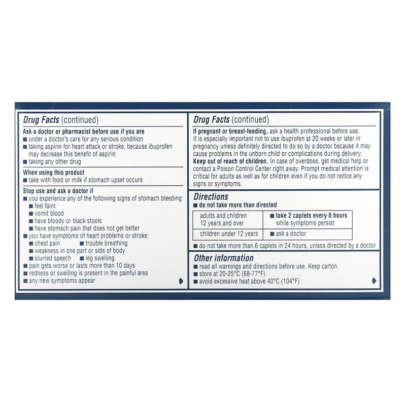 Dual Action with Acetaminophen , 144 Caplets