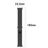 For Fitbit Versa 4/Sense 2 Three Beads Smart Watch Band Folding Buckle Metal Wrist Strap Replacement