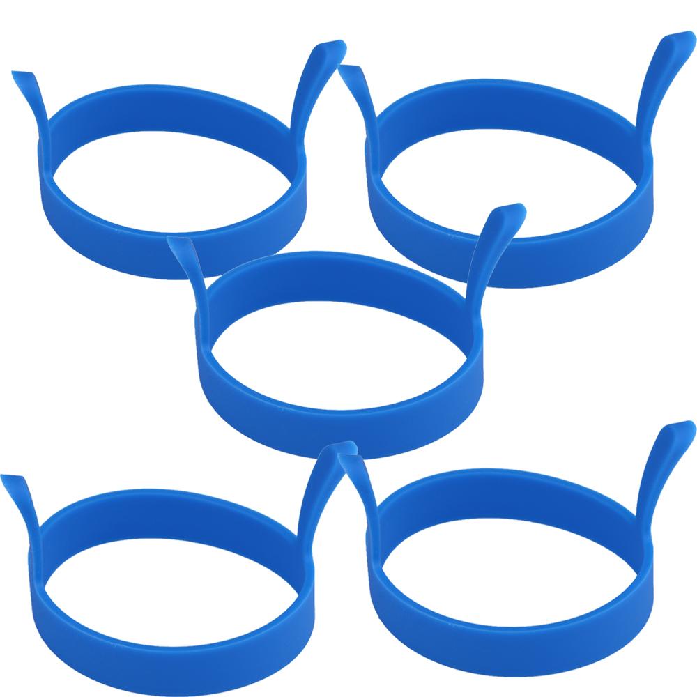 8X Silicone Ring Fried Egg Mold Nonstick Pancake Ring Molds Heat Resistant Multi-function Portable Creative for Cooking DIY Tool