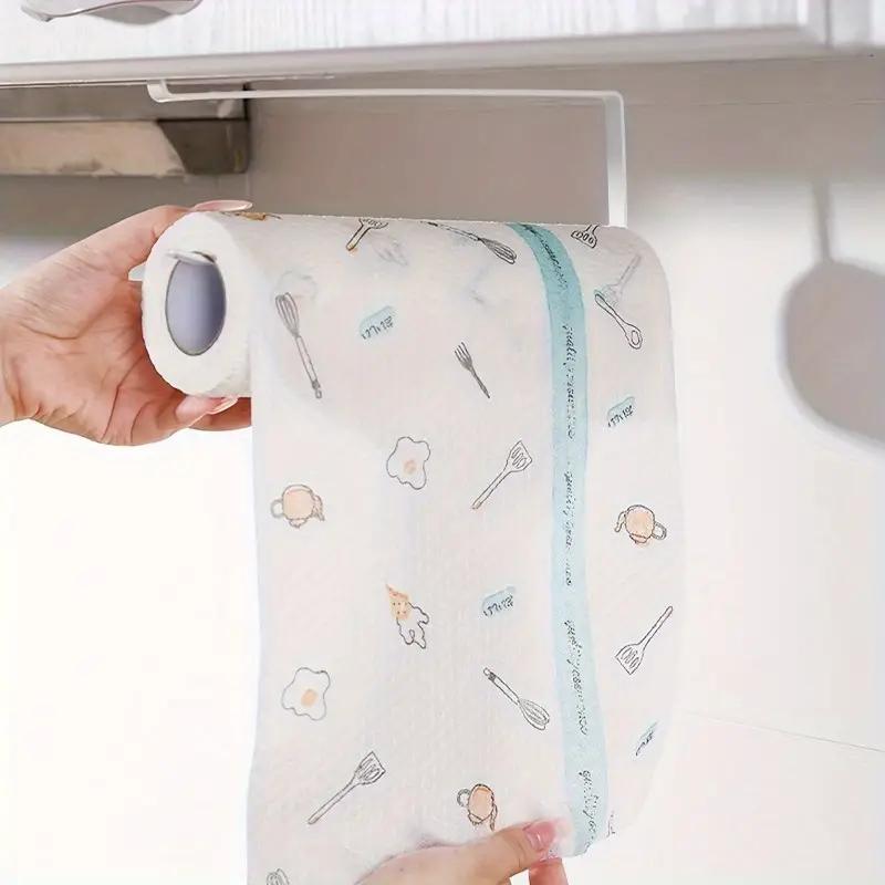 Βάση ρολού χαρτιού Σχάρα για πετσέτες κρεμαστή ράφι μπάνιου Αποθήκευση Σχάρα τουαλέτας σπιτιού κουζίνα χαρτομάντηλο Αξεσουάρ Βάση τοίχου Κρεμάστρα κουζίνας