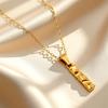 Vietnamese Gold-Tone Water Drop Pendant Necklace: Fashionable, Long-Lasting, Imitation Gold Clavicle Chain Gift.