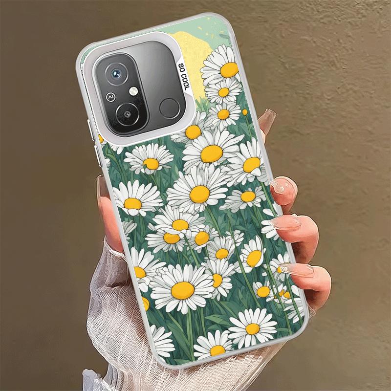 Daisy Flowers Aesthetics Shockproof Phone Case for Xiaomi Poco X7 X6 X5 X3 Pro F7 Ultra M8 Redmi 15C 15 14C 13C 12C 10C 13 12 10