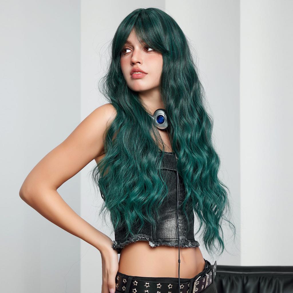 Women's Cosplay Wig Daily Party Curly Wigs Realistic Wig Natural Looking Wavy Wig for Women