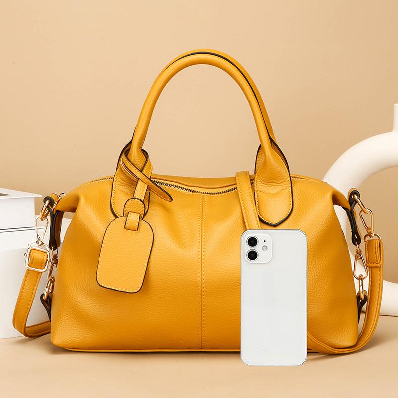 

Hot Selling Women s Handbag, Boston Bag, Women s Bag, Crossbody Bag, Travel Bag, Single Shoulder Tote Bag жовтий
