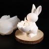 Egg Cup Mold White Eggshell Candle Holder Bunny Egg Tray Festive Easter Bunny Mold For Garden Decoration Party Supplies Home