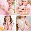New 10Sheets/lot Children Cute Cartoon Unicorn Temporary Tattoo Stickers Baby Shower Kids Body Makeup Sticker Tattoos Mermaid Pa