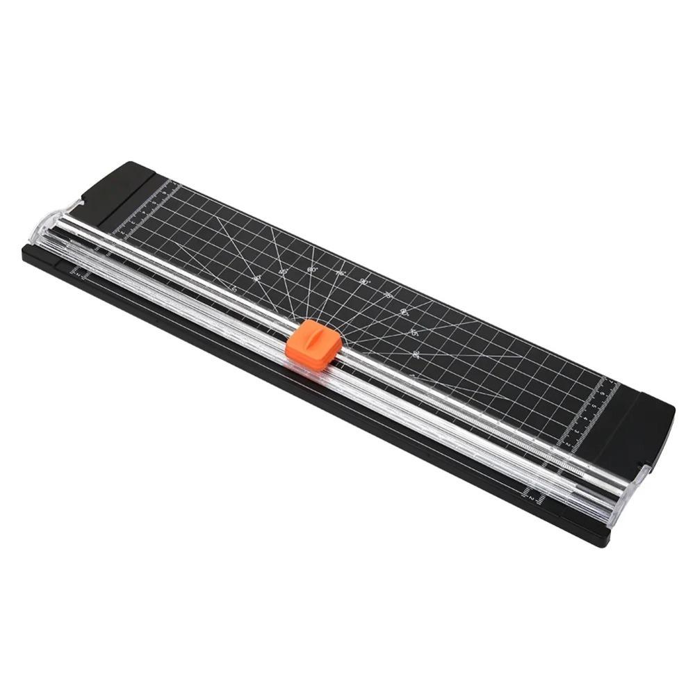 

Portable A4 Plastic Base Paper Trimmer - Home Office Art Crafts Paper Cutting Machine Photo Cutter Scrapbook Blade чорний