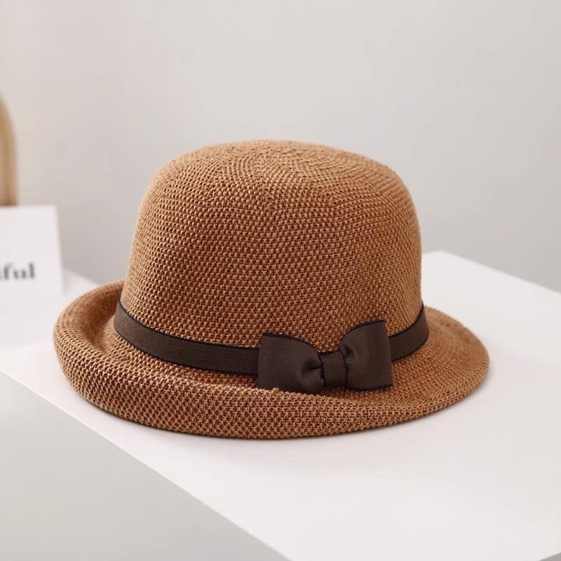 Women Breathable Fishing Cap With Curved Brim And Elegant Bow For Beach Days