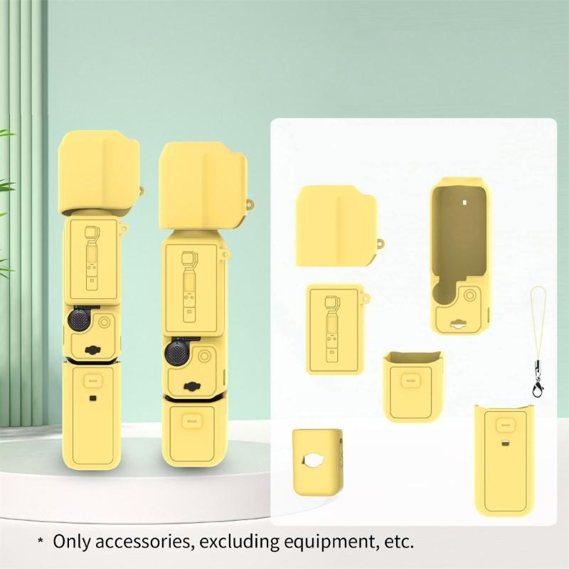 Flexible Silicone Case Skin for Pocket 3 Camera Cover Protector Precise Cutout and Enhanced Grip Suitable for Vloggers