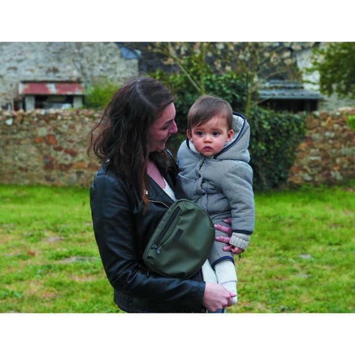 Banane De Change Bébé - Imperméable - Kaki - TINEO - Mixte - 18 X 8 X 24 Cm