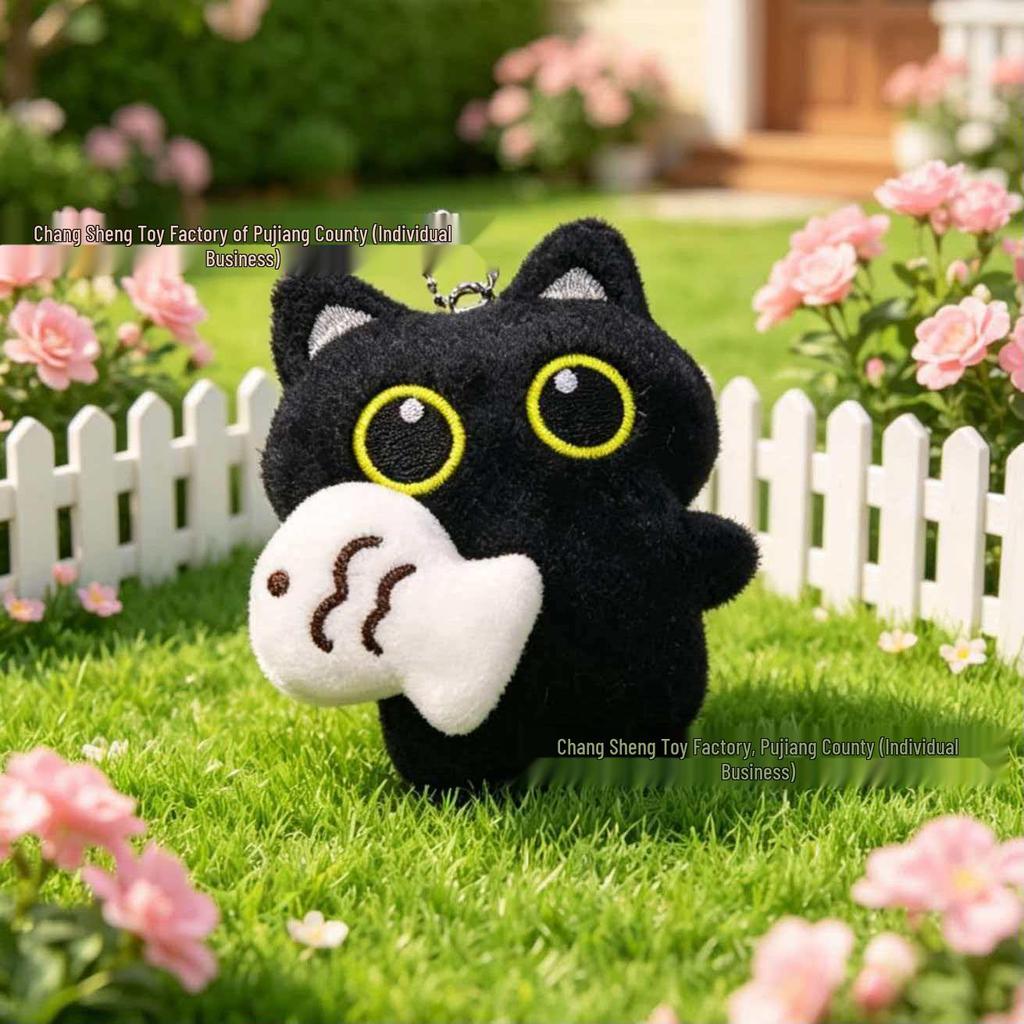 Luo Xiaohei Cat Plush Backpack Accessory & DIY Pendant