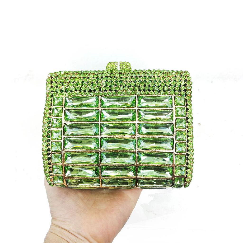 New Diamond Dinner Bag Glass Rhinestone Banquet Rhinestone Clutch Purse