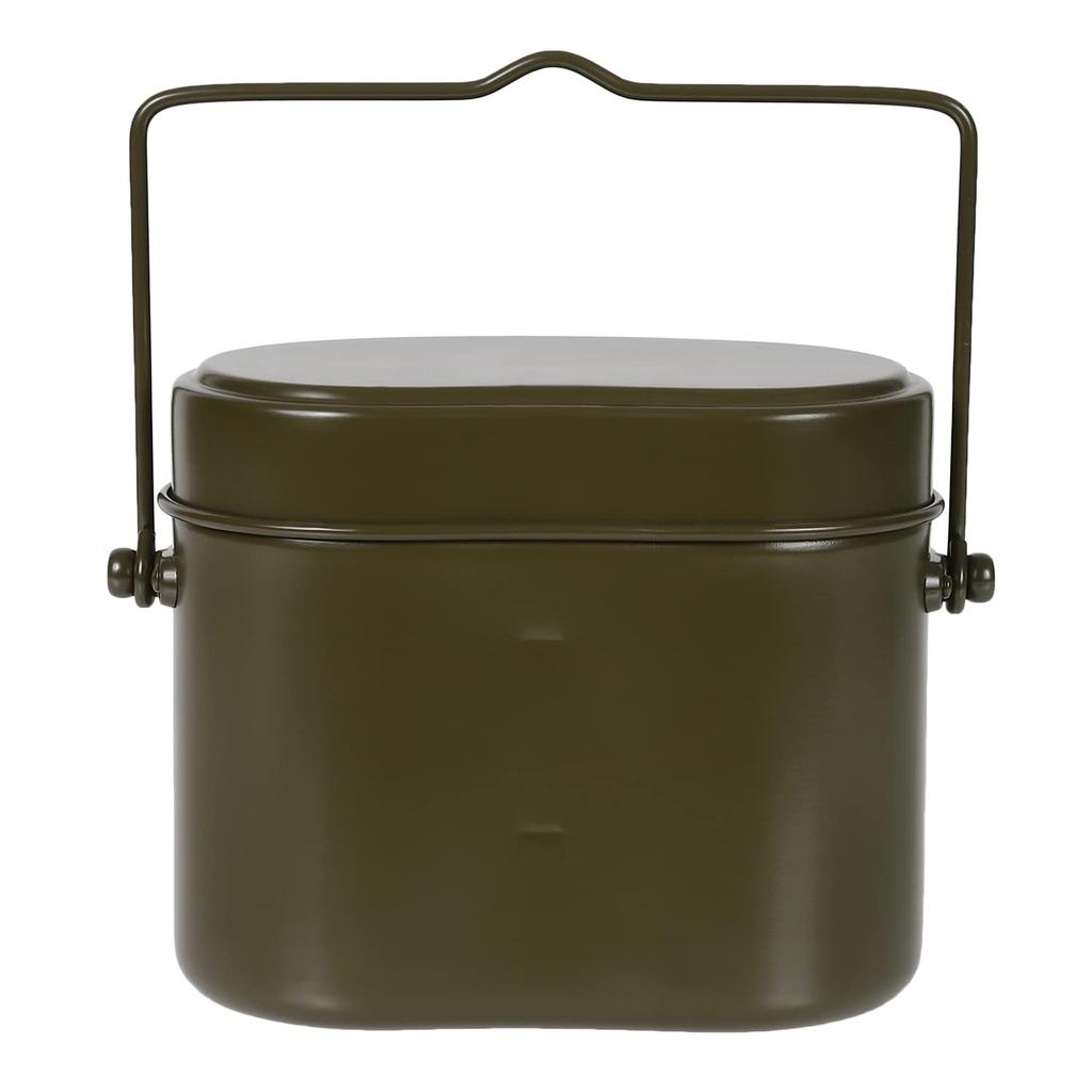 Ooi Metal Military Style Rice Cooker, 4-Cup Capacity, Olive Green [Outdoor Emergency Use, Made In Japan]