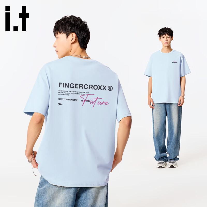 Fingercroxx IT Men's Loose Fit Cotton Short Sleeve T-Shirt
