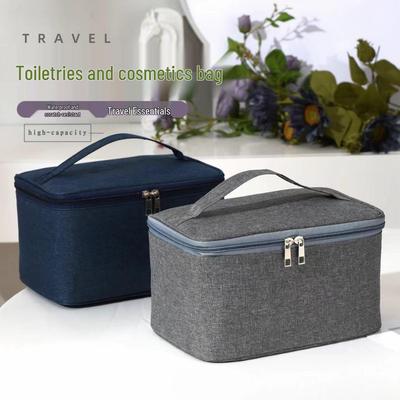 3-Monats-Geld-zurück-Garantie: Minimalistische Handliche Kultur- & Make-up-Tasche mit großem Fassungsvermögen für Hautpflegeprodukte