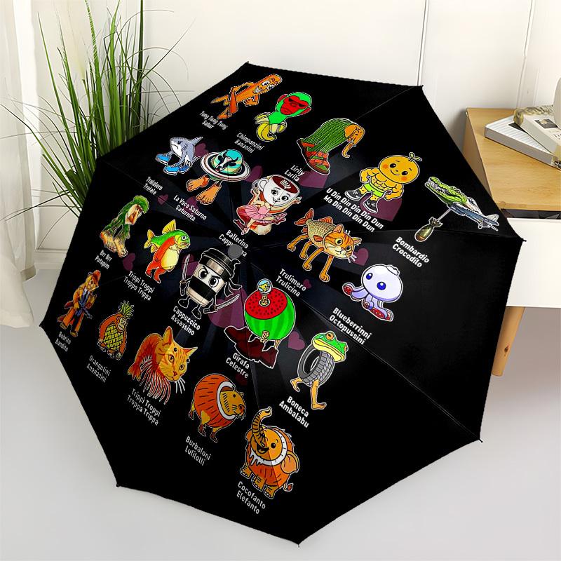 

1pc Cartoon Character Collection Umbrella with Plastic Handle,Suitable for All Seasons Home Travel Outdoor UmbrellaM1399