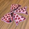 1 Piece New 24*25cm Sequins Clothing Patches Shining Red Heart Bow Iron On Sequins Sticker DIY Clothes Patch