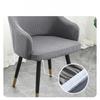 Modern Simple Curved Chair Cover Full Armrest Elastic Dining Table Cover Full Enclosed Backrest Integrated Stool Cover Chair Cover