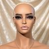 Mannequin Display Bust SkinTonedToned Hairpiece Smooth Head with Shoulders