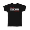 Gift T-Shirt : Carbonara Spaghetti Pasta Cute Art Print Food Lover Italian