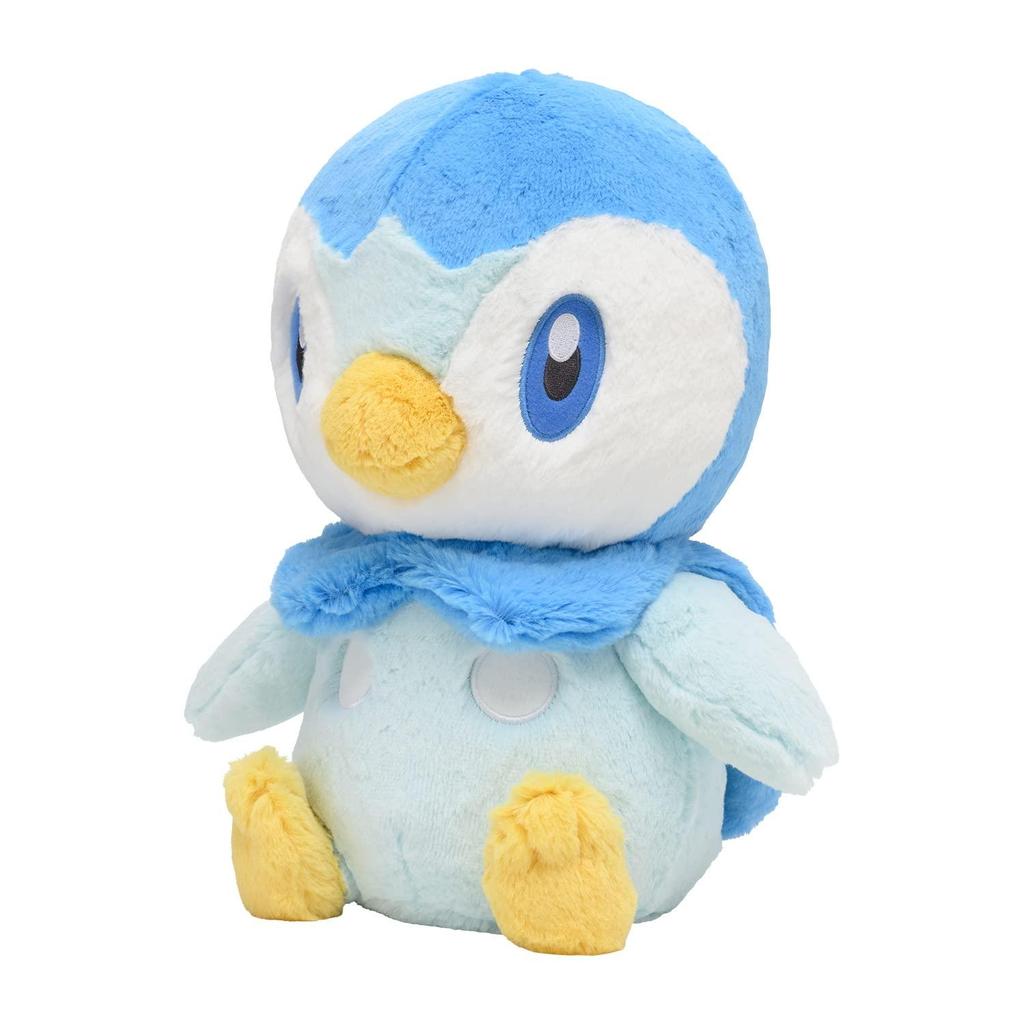 Pokemon Center Original Fluffy Hug Plush Piplup 34 x 29 x 22 (H x W x D: cm)