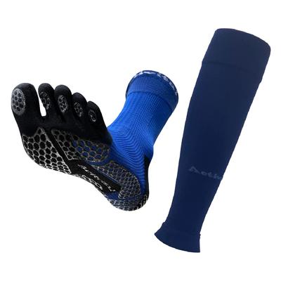 Activital Fußstütze PRO Fünf Gamaschen Größe Blau + Socken, L-LL,