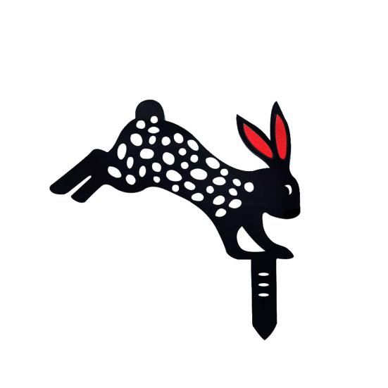 

Садовый кол в форме черного кролика, реалистичный акриловый садовый декоративный кол для двора 5