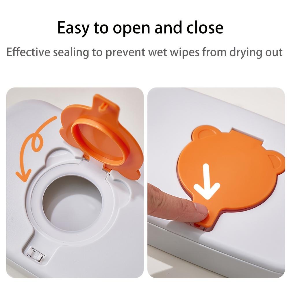 Travel-sized Wet Tissue Storage Case with Tight Sealing Lid. Lightweight Portable Holder for Daily Outdoor and Travel Use