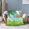 Bubu Dudu Throw Blanket for Couch Soft Cozy Plush Blanket Kawaill Couple Bears 50x60 Inches Multi-size Bedspread for All Seasons