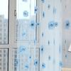 Gauze Sun Flower Tulle Curtains Romantic Window Drapes Modern Sheer Curtain  Living Room