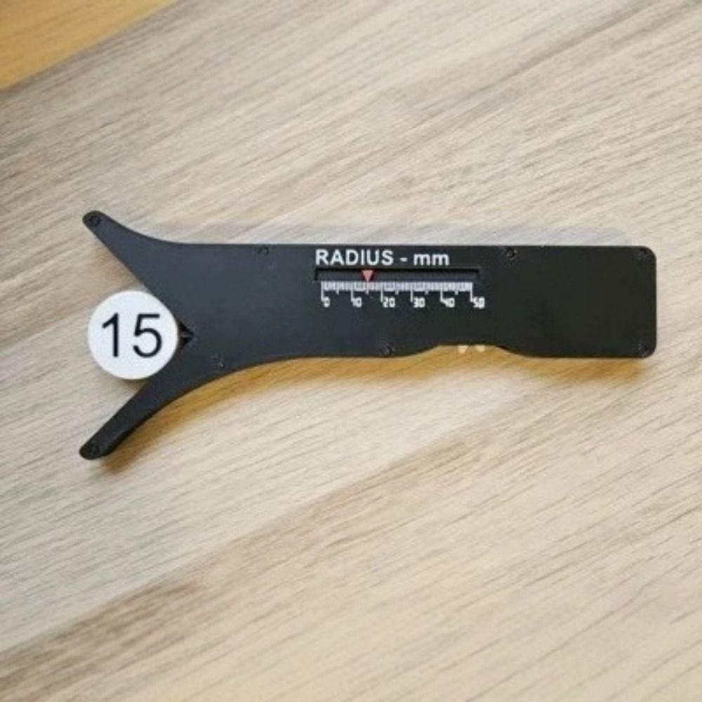1:1 Proportional Slide Radius Measuring Tool 2mm Radius 4mm-100mm Diameter Radius Measurement Instrument Portable 3D Printing