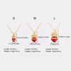 Nidin High Quality S/M/L Size Choice Sacred Heart Pendant Necklace For Women Men Cubic Zirconia Elegant Aesthetic Jewelry Gifts