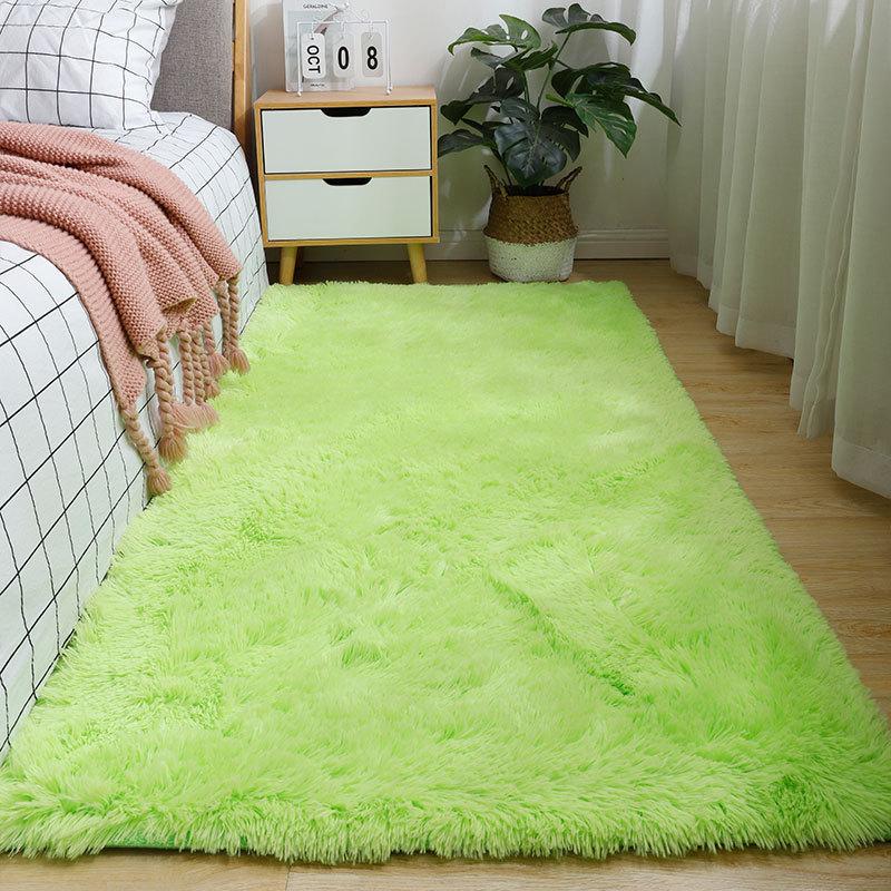 Dark Green Mat Soft Shaggy Carpet Non-Slip Rugs for Living Room/Bedroom/Nursery – Luxury Plush Carpet Room Decor