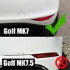 Rear Bumper Splitter Canard Fog Lamp Light Trim For VW For Golf 7 MK7 GTI R GTD 2012 2013 2014 2015
