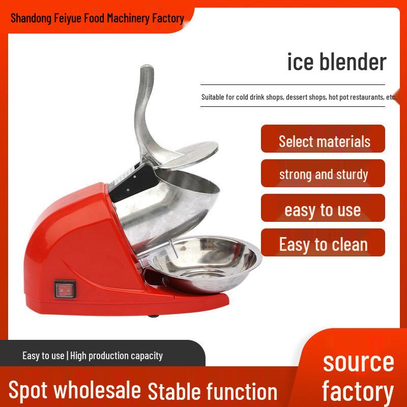 Automatic Snowflake Ice Crusher for Milk Tea Shops & Home Use