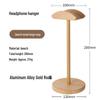 Walnut Wood & Metal Heavy Duty Headphone Stand