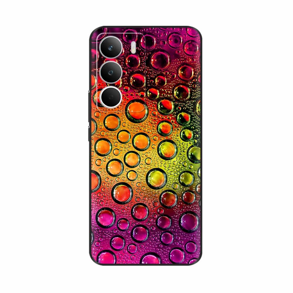 For OPPO Realme C71 Case 6.67'' Soft TPU Black Silicone Cartoon Back Cover For Realme C71 C 71 RealmeC71 Cases Shockproof Fundas