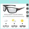 Óculos de Sol Retro Polarizados Fotocromáticos Masculinos Com Lentes Espelhadas Para Dirigir