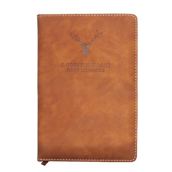 Elegant Notebook with 280 Pages Thickened Faux Leather Cover Elegant Writing Experience Office Workplace Notebook