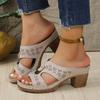 Women’s Peep-Toe T-Strap Platform Sandals, Thick Sole, Casual Summer Beach Wear