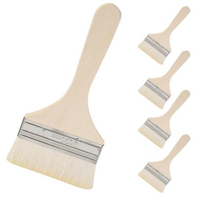 TKY Conjunto de 10cm Pincéis Planos para Pintura e Outros e Propósito Geral DIY 5 Peças Aquarela, Óleo, Pinturas, Limpeza,