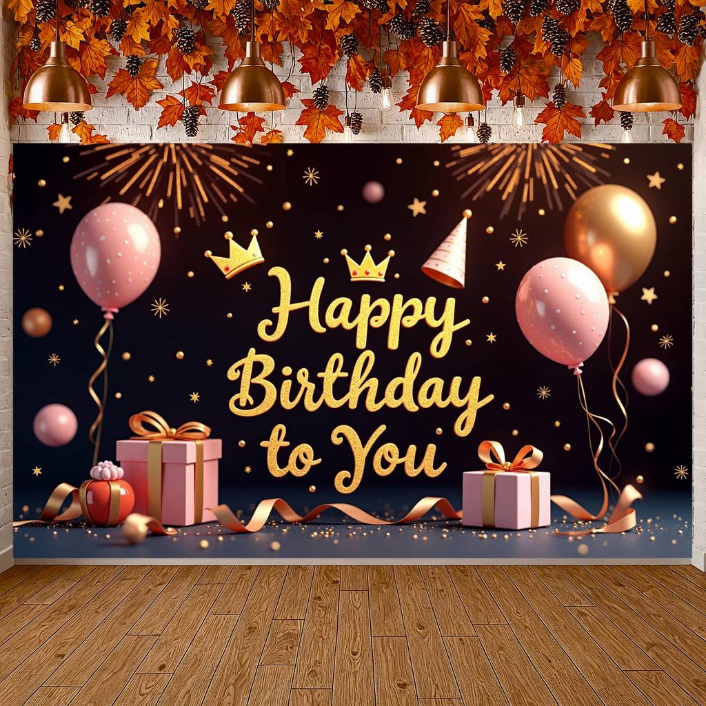 Celebration Background Joyful Design Joyful Banner Cheerful Display Star Patterns Birthday Party Display For Home Party Friends
