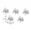 Wholesale 20pcs/lot Starfish Shell Strawberry Elephant Hollow Charms Pendant Stainless Steel DIY Jewelry Making Crafts
