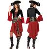 Women Pirate Dress Cosplay Costume Adult Pirate Captain Game Uniform