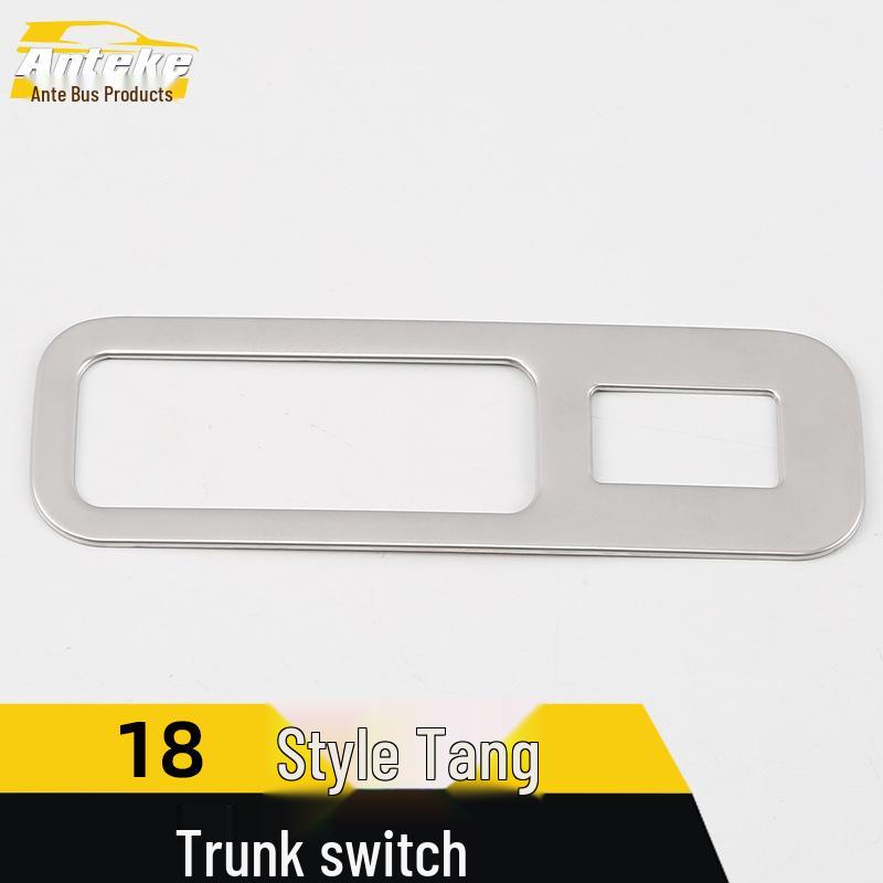 Tang Tailgate Trunk Switch Decoration Frame & Button Cover Accessories