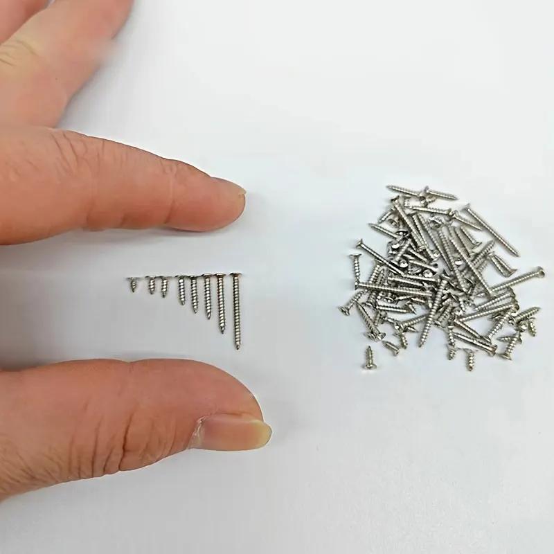 VKKM - Silver Countersunk Self Tapping Screw M2x (4/5/6/8/10/12/16/20) Mm 304 Stainless Steel Cross Groove Flat Head Screw